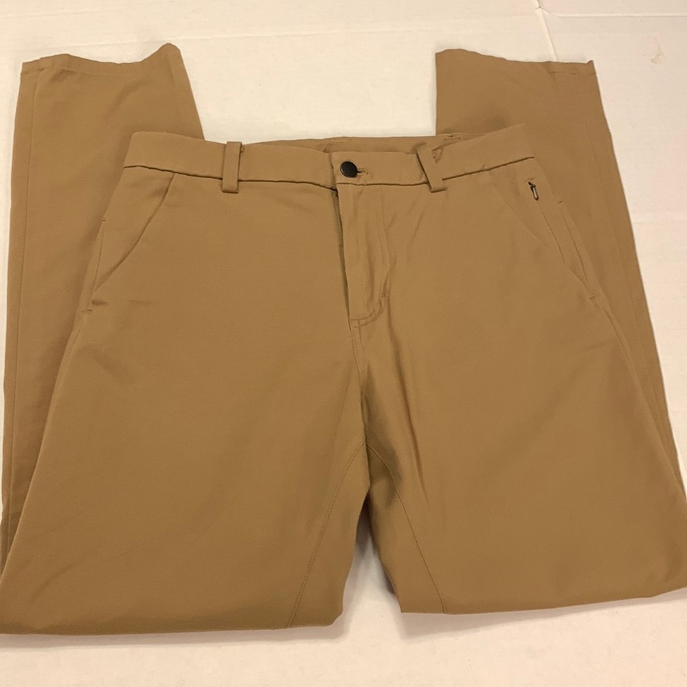 Lululemon Men's Slim Khaki Slacks Pants Light Brown 30 x 30